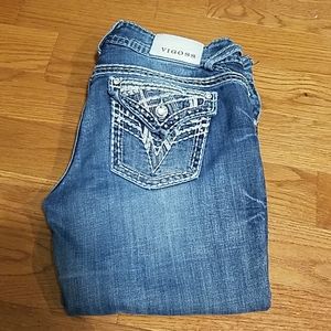 Vigoss Womens New York Boot Cut Jeans Size 7/8